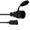 OMNITRONIC Adaptercable IEC(M)/Safety plug(F) 1m