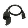 OMNITRONIC Adaptercable IEC(M)/Safety plug(F) 1m