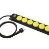 EUROLITE Distributor 6-fold IP44 bk 10m