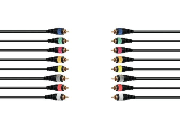 OMNITRONIC Snake cable 8xRCA/8xRCA 15m