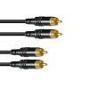 SOMMER CABLE RCA cable 2x2 1m bk Hicon