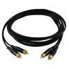 SOMMER CABLE RCA cable 2x2 1m bk Hicon