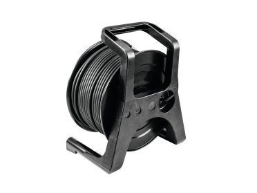 PSSO DMX cable drum XLR 50m bk Neutrik 2x0.22