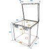 ROADINGER Flightcase Mirror Ball 40cm