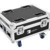 ROADINGER Flightcase 4x AKKU IP UP-4 QuickDMX with charging function