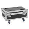 ROADINGER Flightcase 4x AKKU IP UP-4 Plus HCL Spot WDMX with Charging Function