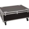 ROADINGER Flightcase 4x LED THA-150F Theater-Spot
