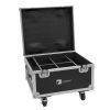 ROADINGER Flightcase 4x AKKU IP PAR 7 QCL WDMX with charging function