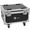 ROADINGER Flightcase 4x AKKU IP PAR 7 QCL WDMX with charging function