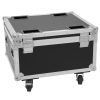 ROADINGER Flightcase 4x AKKU IP PAR 7 QCL WDMX with charging function