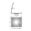 EUROLITE Mounting Bracket for Corner Profile Metal