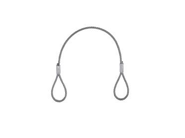 EUROLITE Steel Rope (SC) 400x3mm silver without quick link