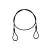 EUROLITE Steel Rope (SC) 900x3mm black without quick link
