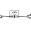 EUROLITE Steel Rope 1000x6mm silver with Thimble