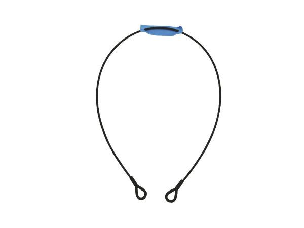 EUROLITE Steel Rope 1000x4mm black with Thimbles