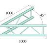 ALUTRUSS BILOCK BQ2-PAC19V 2-way Corner 45°