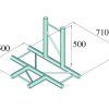 ALUTRUSS BILOCK BQ2-PAT42V 4-Way T-Piece