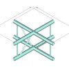 ALUTRUSS DECOLOCK DQ2-SPAC41V 4-way Cross Piece bk