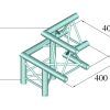 ALUTRUSS DECOLOCK DQ3-PAL32 3-Way Corner 90°