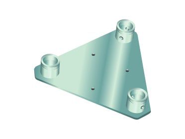 ALUTRUSS DECOLOCK DQ3S-WP Wall Mounting Plate bl