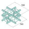 ALUTRUSS DECOLOCK DQ4-PAC41 4-Way Cross Piece
