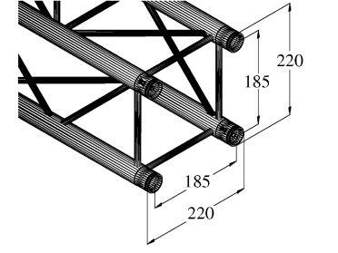 ALUTRUSS DECOLOCK DQ4-S500 4-Way Cross Beam bk