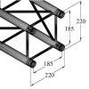 ALUTRUSS DECOLOCK DQ4-S750 4-Way Cross Beam bk