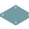 ALUTRUSS DECOLOCK DQ4-WPM Wall Mounting Plate MALE bk