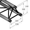 ALUTRUSS DECOLOCK DQ3-S750 3-Way Cross Beam bk