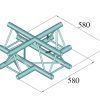 ALUTRUSS DECOLOCK DQ3-SPAC41 4-Way Cross Piece bk