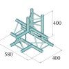ALUTRUSS DECOLOCK DQ3-SPAT42 4-Way T-Piece / bk