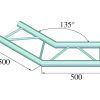 ALUTRUSS BILOCK E-GL22 C23-H 2-Way Corner 135°