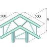 ALUTRUSS BILOCK E-GL22 C31-V 3-way corner 90°