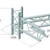 ALUTRUSS TRILOCK 6082AC-20-4 4-Way Corner 60°