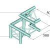 ALUTRUSS TRILOCK 6082AL-32 3-Say Corner / left