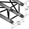 ALUTRUSS QUADLOCK TQ390-1000 4-Way Cross Beam