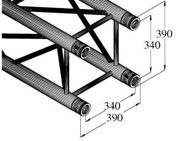 ALUTRUSS QUADLOCK TQ390-2000 4-Way Cross Beam