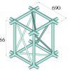 ALUTRUSS QUADLOCK TQ390-MCB Universal Crossing