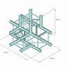 ALUTRUSS QUADLOCK S6082T-42(50) 4-Way T-Piece
