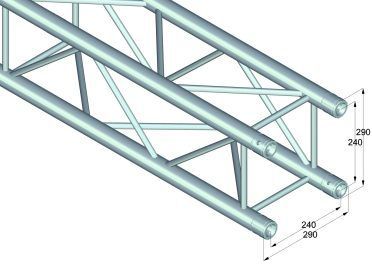 ALUTRUSS QUADLOCK 6082-290 4-Way Cross Beam