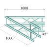 ALUTRUSS QUADLOCK 6082C-19 2-Way Corner 45°