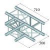 ALUTRUSS QUADLOCK 6082T-35 3-Way T-Piece