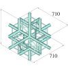 ALUTRUSS QUADLOCK 6082C-61 6-Way Cross Piece