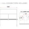 GUIL TMQ-02/440 Stage Rail 188 cm (Aluminium Version)