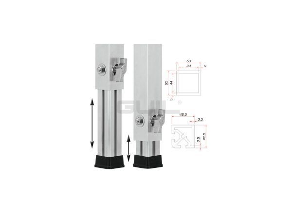 GUIL PTA-440/60-100 Telescopic Foot