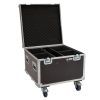 ROADINGER Szállítóláda színpadi stúdió Flightcase 4x LED Theatre COB 100 series with wheels