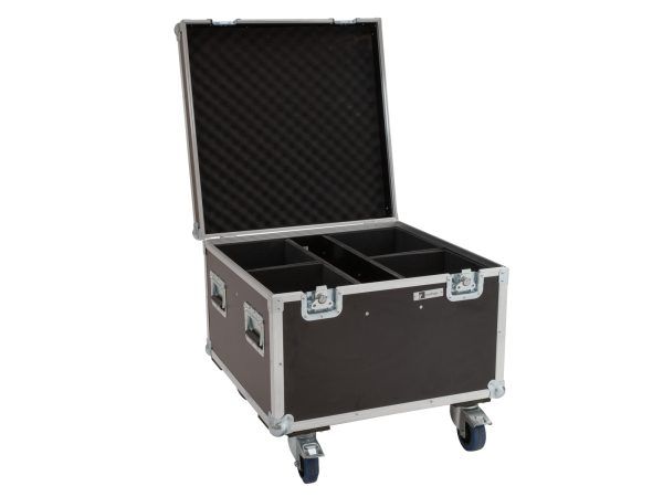 ROADINGER Szállítóláda színpadi stúdió Flightcase 4x LED Theatre COB 100 series with wheels