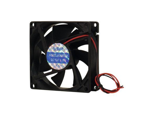 EUROLITE BF-12 Axial Fan 12V 80x80x25mm 45mł/