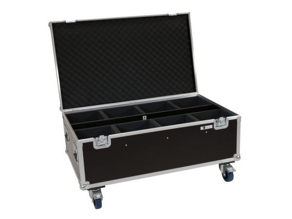 Kültéri reflektor gurulós szállítóláda ROADINGER Flightcase 8x LED IP PAR 7x8W QCL/7x9W SCL with wheels