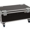 ROADINGER Flightcase 8x LED IP PAR 7x8W QCL/7x9W SCL with wheels